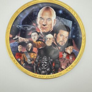 Star Trek TNG Hamilton Collection Best Of Both Worlds  Plate 8" 1994 Limited Ed